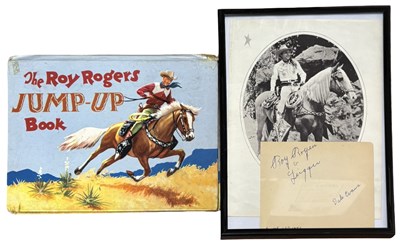 Lot 19 - ROY ROGERS: A framed and glazed photograph...