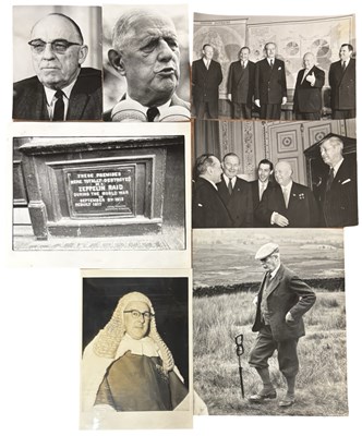 Lot 1073 - POLITICAL PHOTOGRAPHS: A collection of black...