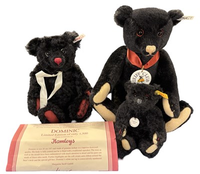 Lot 250 - Three Steiff mohair bears, to include:...