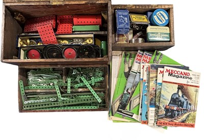 Lot 209 - A mixed lot of various vintage Meccano,...