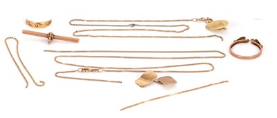 Lot 147 - A mixed lot of jewellery: to include a single...