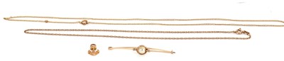 Lot 148 - A mixed lot of jewellery: to include an anchor...