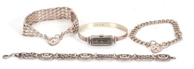 Lot 172 - A quantity of silver jewellery: to include a...