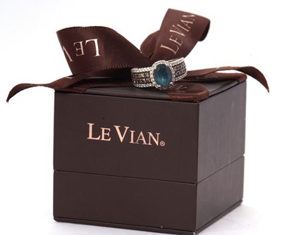 Lot 53 - A Le Vian 14ct chocolate diamond and topaz...