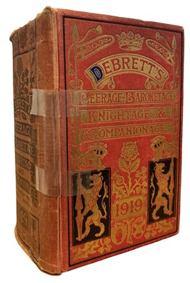 Lot 521 - ARTHUR G M HESILRIGE (Ed): DEBRETT'S PEERAGE,...