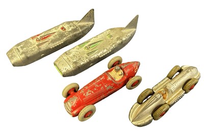 Lot 157 - A group of playworn Dinky racing cars