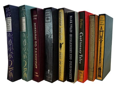 Lot 228 - FOLIO SOCIETY: 9 Titles: R L STEVENSON:...