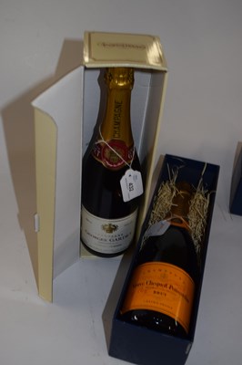 Lot 432 - Champagne: Veuve Clicquot 750ml, and George...