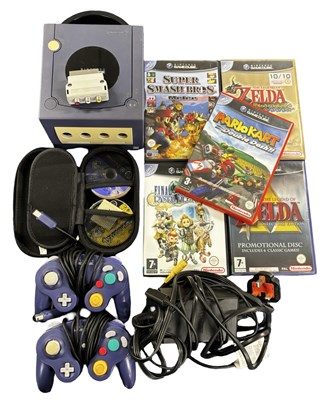 Lot 322 - A Nintendo Gamecube, together with various...