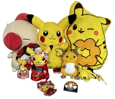 Lot 325 - A collection of Japanese Plush Pokemon and...