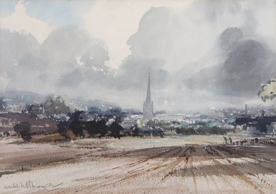 Lot 628 - Leslie Moore RI (1907-1997), 'Norwich from N.E....