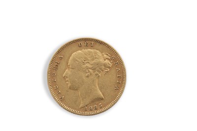 Lot 347 - A Victorian 1885 gold half sovereign, 3.96g