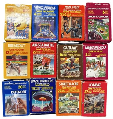 Lot 316 - A collection of various boxed Atari games, to...