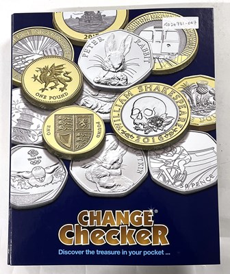 Lot 345 - Change Checker Folder 100 50p Coins etc