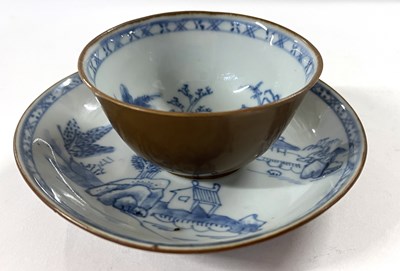 Lot 205 - A further Nanking Cargo tea bowl and saucer,...