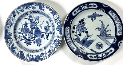 Lot 209 - Two 18th Century Chinese porcelain plates, one...