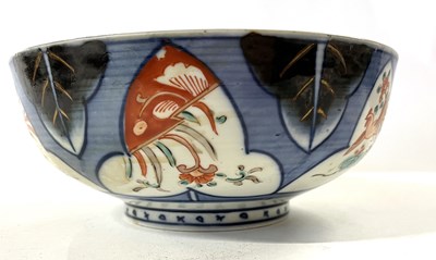 Lot 219 - A Japanese porcelain bowl Meiji period, the...