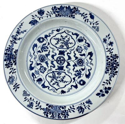 Lot 224 - An 18th Century Chinese porcelain charger with...