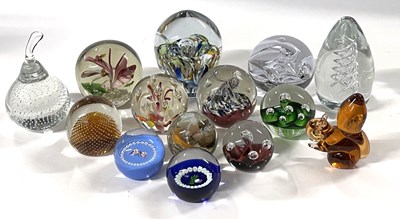 Lot 243 - Group of paperweights, some Caithness examples...