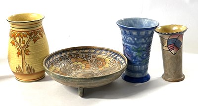 Lot 245 - Group of Charlotte Rhead wares including a...