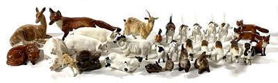 Lot 256 - A quantity of Beswick dogs and other animals...