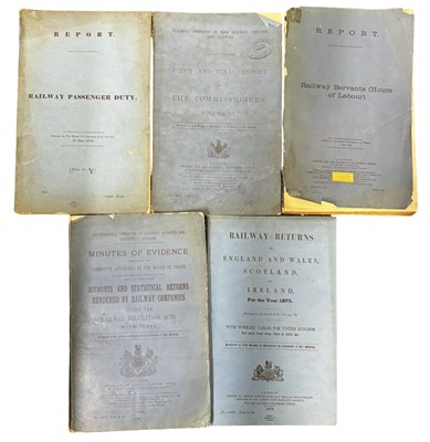 Lot 986 - RAILWAY REPORTS: 5 Titles: ACCOUNTS AND...