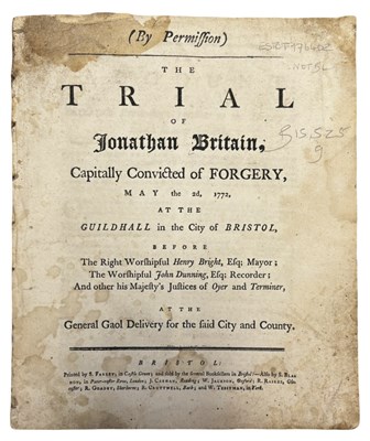 Lot 897 - Defendant. The Trial of Jonathan Britain...