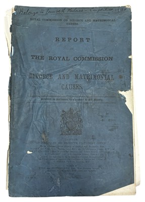 Lot 1020 - REPORTS OF THE ROYAL COMMISSION ON DIVORCE AND...