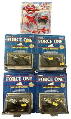 Lot 143 - Four carded ERTL miniature Force One aviation...