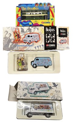 Lot 246 - THE BEATLES CORGI DIE CAST: 3 models to...