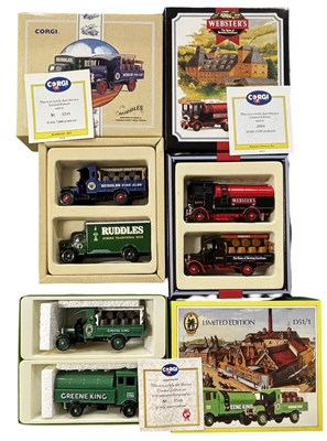 Lot 127 - Three limited edition boxed Corgi brewery...