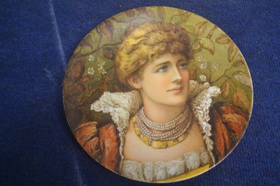 Lot 276 - A 19th Century large ceramic plate painted...