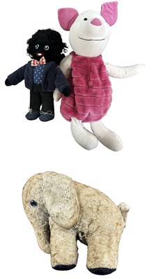 Lot 241 - A trio of stuffed toys, to include elephant,...