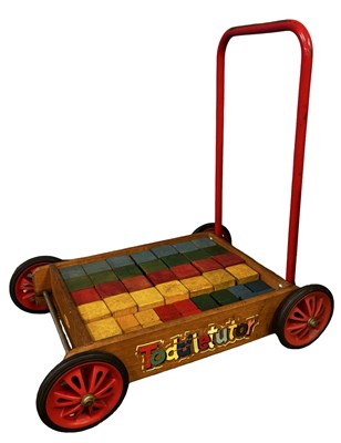 Lot 298 - A vintage Raleigh push-along trolley with...