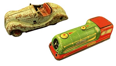 Lot 184 - A pair of vintage clockwork toys, to include...