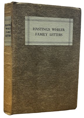 Lot 473 - HASTINGS WHELER: FAMILY LETTERS 1704-1739,...