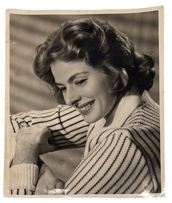 Lot 94 - INGRID BERGMAN: A black and white 8x10...