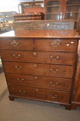 Lot 462 - A George III mahogany chest of drawers, the...