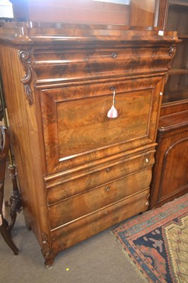 Lot 465 - A 19th Century French secretaire abattant, the...