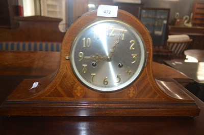 Lot 472 - An Edwardian Napoleon hat type mantel clock,...