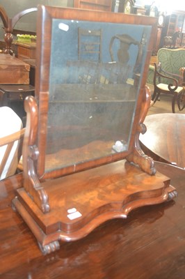 Lot 486 - A Victorian mahogany dressing table mirror...