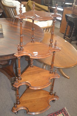 Lot 490 - A Victorian four tier what-not of typical form...