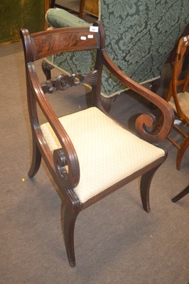 Lot 496 - An early 19th Century mahogany carver chair...