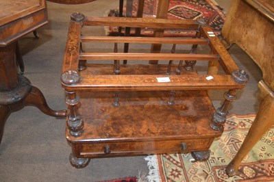 Lot 502 - A Victorian walnut veneered and inlaid...