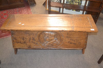 Lot 508 - A 20th Century carved oak coffer by Jack...