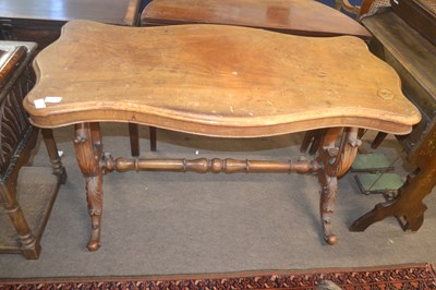 Lot 529 - A Victorian walnut centre table, the...