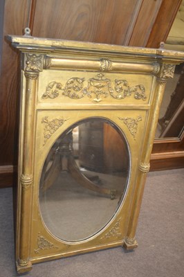 Lot 578 - 19th Century gilt pier mirror, the frame with...