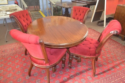 Lot 580 - A Victorian mahogany oval topped pedestal...