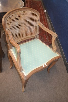 Lot 584 - A French 19th Century walnut framed and cane...