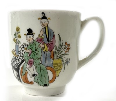 Lot 283 - 18th Century Worcester coffee cup, well...